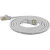 Wantec Plokščiasis tinklo kabelis Slim Cat.7, S/FTP, pilka, 1,5 m (7188)