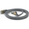 Wantec plokščias CAT6A FTP pataisymo kabelis – 2 m – Cat6a – F/UTP (FTP) – RJ-45 – RJ-45 – pilkas (7077)