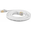 Wantec Wantec wW Patch CableCat.7 RohCable ypač plonas (kištukas CAT6A) SSTP baltas 0,25 m (7115)
