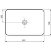 Praustuvas Deante Tess 60x40 cm, CDS_6U6S, Baltas