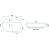 Washer Rea A lentelė 60.5cm balta