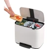 Brabantia Šiukšlių dėžė su pedalu, Bo, 3x11L - Baltas