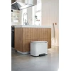 Brabantia Šiukšlių dėžė su pedalu, Bo, 3x11L - Baltas