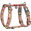 Wau Dog Wau Dog Apsauginiai petnešėliai Nylon L 25mm/61-85cm Avokadas rožiniai (345-4051)