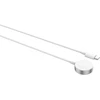 Apple Wave Qi smartwatch charging cable with magnet, Apple Watch, baltas/sidabrinis