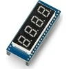 4x 8 segmentų ekrano modulis, raudonas, SPI, skirtas Raspberry Pi Pico, Waveshare 19806