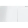Geberit taustiņš Sigma70, 240x158 mm, 80 mm skalojamā kaste, balts stikls