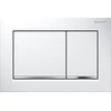 Geberit taustiņš Omega30, 212x142 mm, balts/hroms/