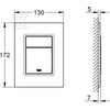 Grohe Skate Cosmo duo plovimo plokštė, 130x172 mm, vertikali, kietas grafitas