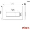 Alca plast WC klavišas M57-G-M / ALCA / THIN / PRZYCISK / GOLD