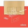 Alca plast WC klavišas M57-G-M / ALCA / THIN / PRZYCISK / GOLD
