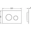 „TECEloop“ tualeto nuleidimo mygtukas, plastikinis, raudonos bronzos spalvos, 9240937