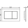 BUTTON FLUSH TECENOW METALIC BRONZE