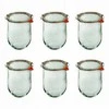 Jar, 1062 ml, set, Tulip, 6 pcs