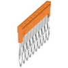 Weidmuller ZQV 2.5N/10 skersinis sujungimas – W serija – 10 polių – oranžinė