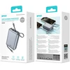 Powerbank Wekome BWOO power bank P73 22.5W 20000 mAh su 2 wbudowanymi kablami 1 x USB-C 1 x Lightning sidabrinė