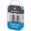 WELDTITE TUBELESS VALVE bekamerinių padangų vožtuvų rinkinys x2 Presta 55mm