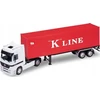 WELLY 1:32 sunkvežimis su priekaba M.Benz K.Line 12281