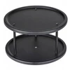 Virtuvės stalviršio organizatorius LAZY SUSAN, dviejų lygių, metalinis, 26,5 x 15,5 x 26,5 cm, WENKO