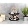 Virtuvės stalviršio organizatorius LAZY SUSAN, dviejų lygių, metalinis, 26,5 x 15,5 x 26,5 cm, WENKO
