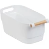 Plastikinis indas su medine rankena, 18 x 15,5 x 33,5 cm, WENKO 54019100