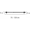 Spintos lentyna, drabužių kabykla HERKULES 2 vnt, 75-120cm, WENKO