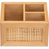 ALLEGRE BAMBOO universalus konteineris, 3 skyreliai, bambukas, WENKO