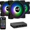 AEROCOOL PGS SATURN 12F ARGB PRO 3x12 - VENTILIATORIUS + stebulės
