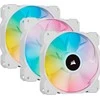 Corsair | 120 mm Baltas PWM ventiliatorius, trigubas paketas su apšvietimo mazgu CORE | iCUE SP120 RGB ELITE našumas | Dėklo ventiliatorius