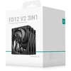 Deepcool K COOLER DeepCool FD12 V2 120mm korpuso ventiliatorius PWM juodas