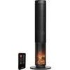 Ventylator Evolveo Salente HotTower, karšto oro kolonėlės ventiliatorius, juodas