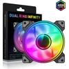 Gamemax Case Fan | DUAL RING INFINITY BK | Juodas