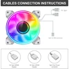 Gamemax Case Fan | DUAL RING INFINITY WH | Baltas