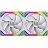 Lian Li UNI FAN SL140 ARGB PWM ventiliatorius, 2 pak. + valdiklis - 140mm, balta