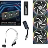 Lian Li UNI FAN SL Wireless ARGB PWM korpuso ventiliatorius, 3er-Pack su valdikliu- Reverse Blade, 120 mm, juodos spalvos
