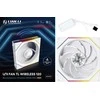 Lian Li UNI FAN TL Wireless korpuso ventiliatorius, ARGB, PWM – Reverse Blade, 120mm, baltos spalvos