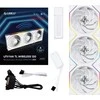 Lian Li UNI FAN TL Wireless korpuso ventiliatorius, ARGB, PWM, 3er-Pack – Reverse Blade, 120mm, baltos spalvos