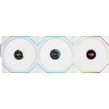 Lian Li UNI FAN TL Wireless LCD korpuso ventiliatorius, ARGB, PWM, 3er-Pack su valdikliu- 120 mm, baltos spalvos