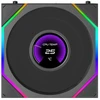 Wentylator Lian Li Wentylatory Uni Fan TL LCD Flex Wireless ARGB PWM Reverse Blade 120mm Juodas (G9F.12RTLLCD1F1B.00)