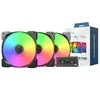 Montech HP140 PWM ARGB korpuso ventiliatorius, 3er Pack – 140mm, juodos spalvos