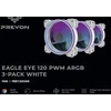 Wentylator PREYON Eagle Eye 120 PWM ARGB 3-PACK Baltas