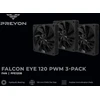 „Wentylator PREYON Falcon Eye 120 PWM“ 3 vnt. pakuotė (PFE1203B)