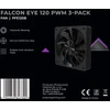 „Wentylator PREYON Falcon Eye 120 PWM“ 3 vnt. pakuotė (PFE1203B)