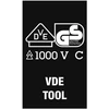 Wera keičiamas izoliuotas plokščias kaištis 60, 1,0 x 5,5 x 157 mm TIE 05006504001