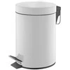Šiukšliadėžė su pedalu OKKO T-Y0105M, 5 l, matinė balta