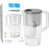 Wessper AquaClassic Basic 2,5 l pilko filtro ąsotis (WES204-GR)