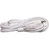 Maitinimo kabelis AC su kištuku 2m, jungikliu ir lituojamais išvadais iki 2.5A PVC 2× 0,75mm² baltas EMOS