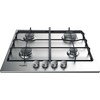 Built Whirlpool TGML 650 IX kaitlentė Sidabrinė Įmontuota dujų 4 zona (-os)