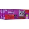 WHISKAS (40x85g) Classic Meals Drėgnas Maistas Suaugusiems Katėms Su Padažu (jautiena, vištiena, ėriena, paukštiena)