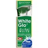 White Glo Baltas Glo Herbal Baltas Dantų pasta balinanti žolelių dantų pasta 100ml + dantų šepetėlis